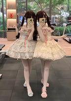 Floral Elegy - Sweet Lolita JSK Dress, Tiered Hem - image 9