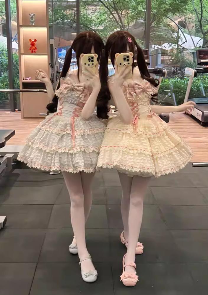 Floral Elegy - Sweet Lolita JSK Dress, Tiered Hem - image 9