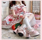 Crush Complex - Sweet Lolita Heel Shoes, Pearls & Bows - image 15