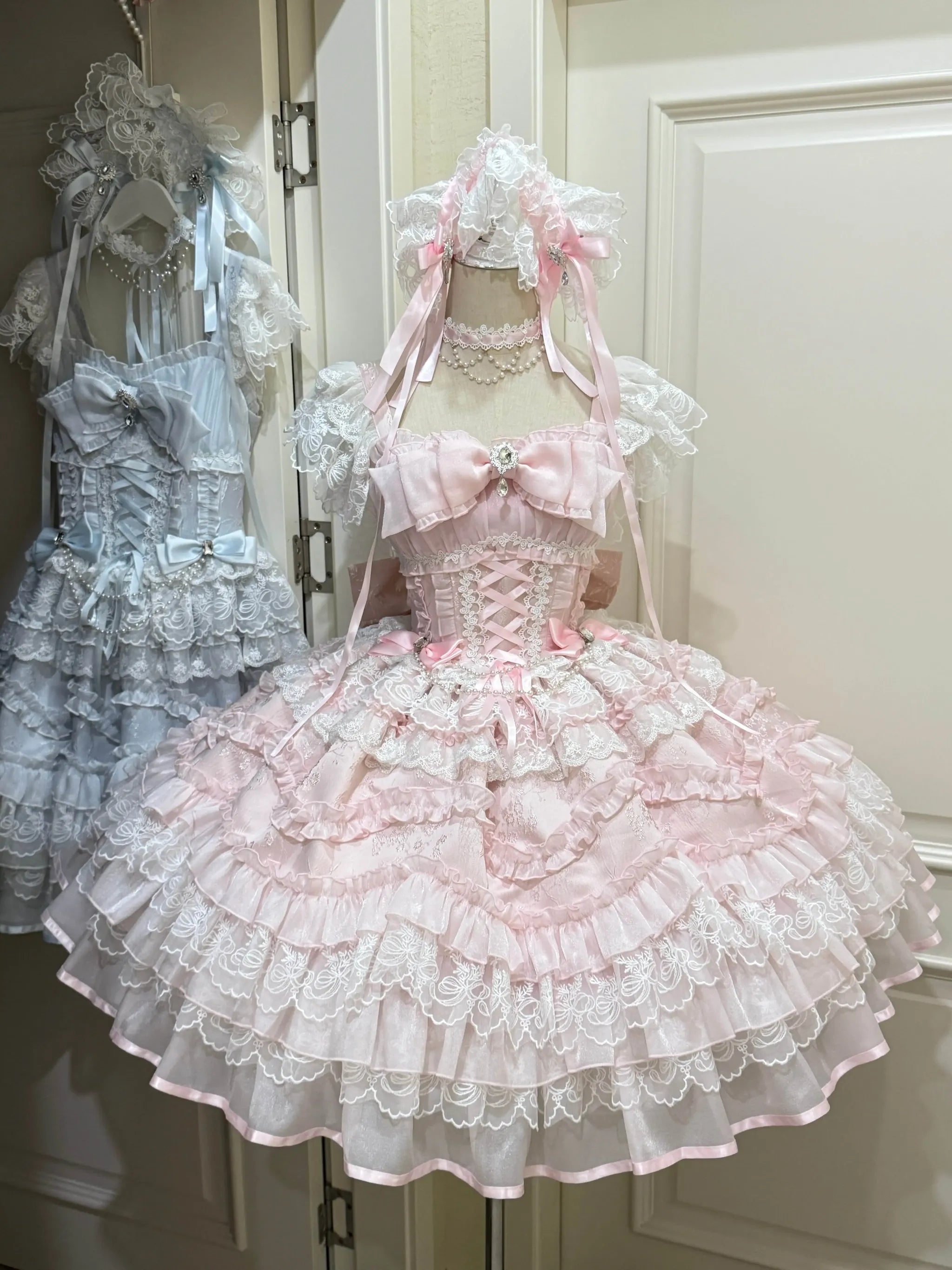 Eternal Vow - Wedding Lolita JSK, Detachable Overlay - image 29