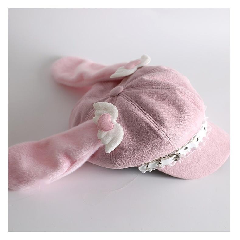 Kawaii Lolita Hat Daily Baseball Cap with Detachable Ears - image 6