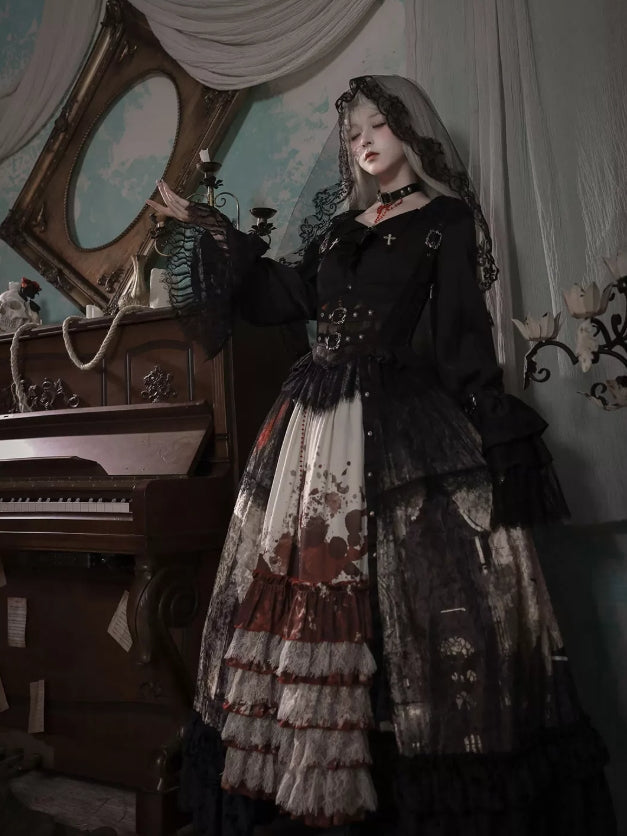 Heretic Nun Gothic Lolita Long JSK Set - image 2