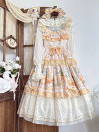 Pineapple Soda Sweet Yellow Pineapple Print Lolita JSK and Accessories - image 10