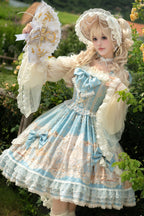 Unicorn Blue Classic Lolita JSK Dress Set - image 1
