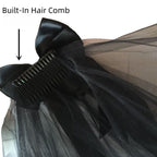 Gothic Retro Lace Double-Layer Lolita Veil - image 3