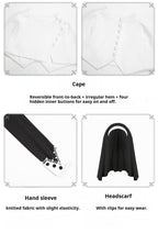 Nihil - Gothic Nun Lolita OP Dress, Irregular Hem Cape and Accessories - image 64