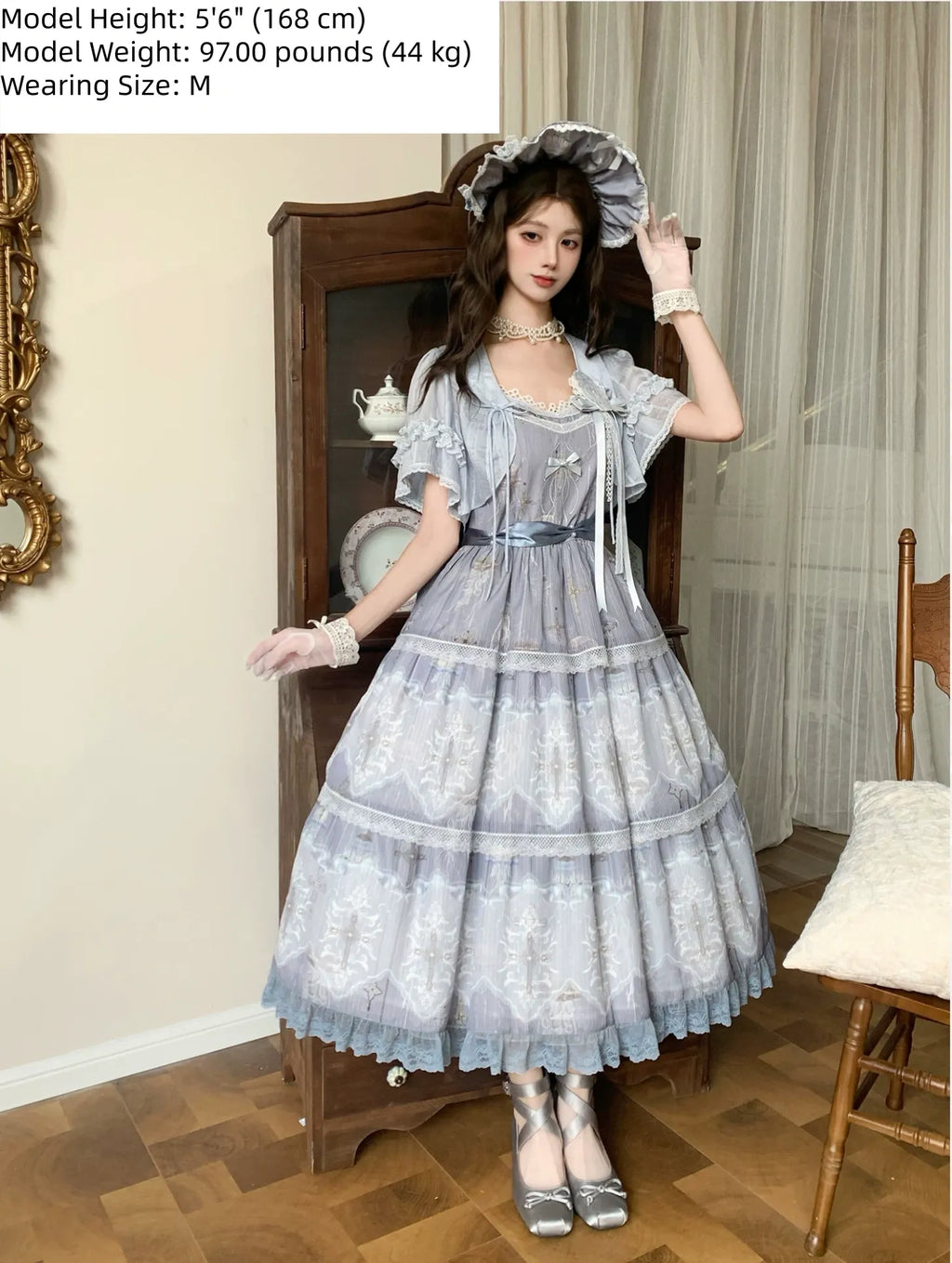 Moonlit Sea Realm - Classic Lolita OP, JSK and Accessories Collection - image 9