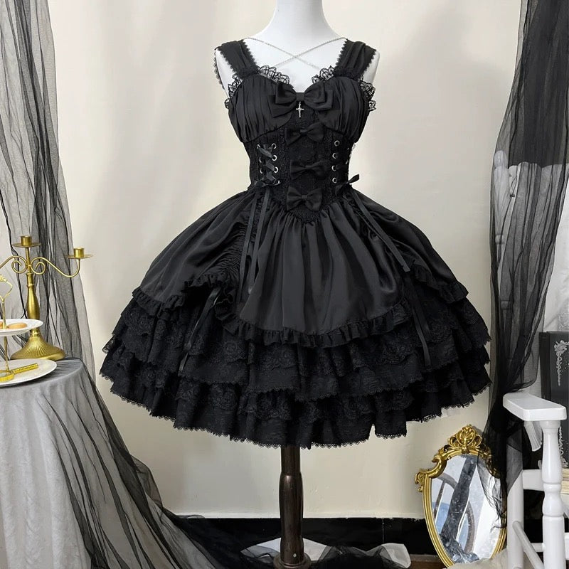 Cross Medal Gothic Lolita JSK & Bolero Set
