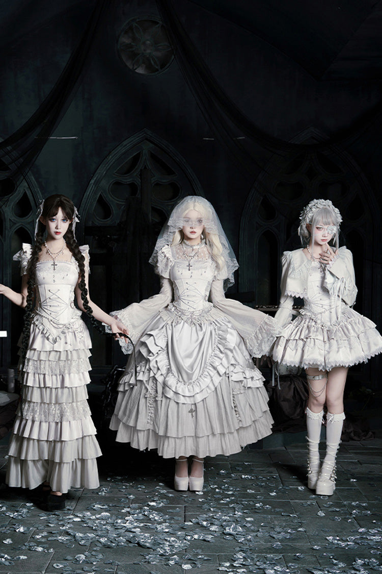 Bionic Doll - Gothic Lolita Fishtail Skirt & Corset Full Set - image 15