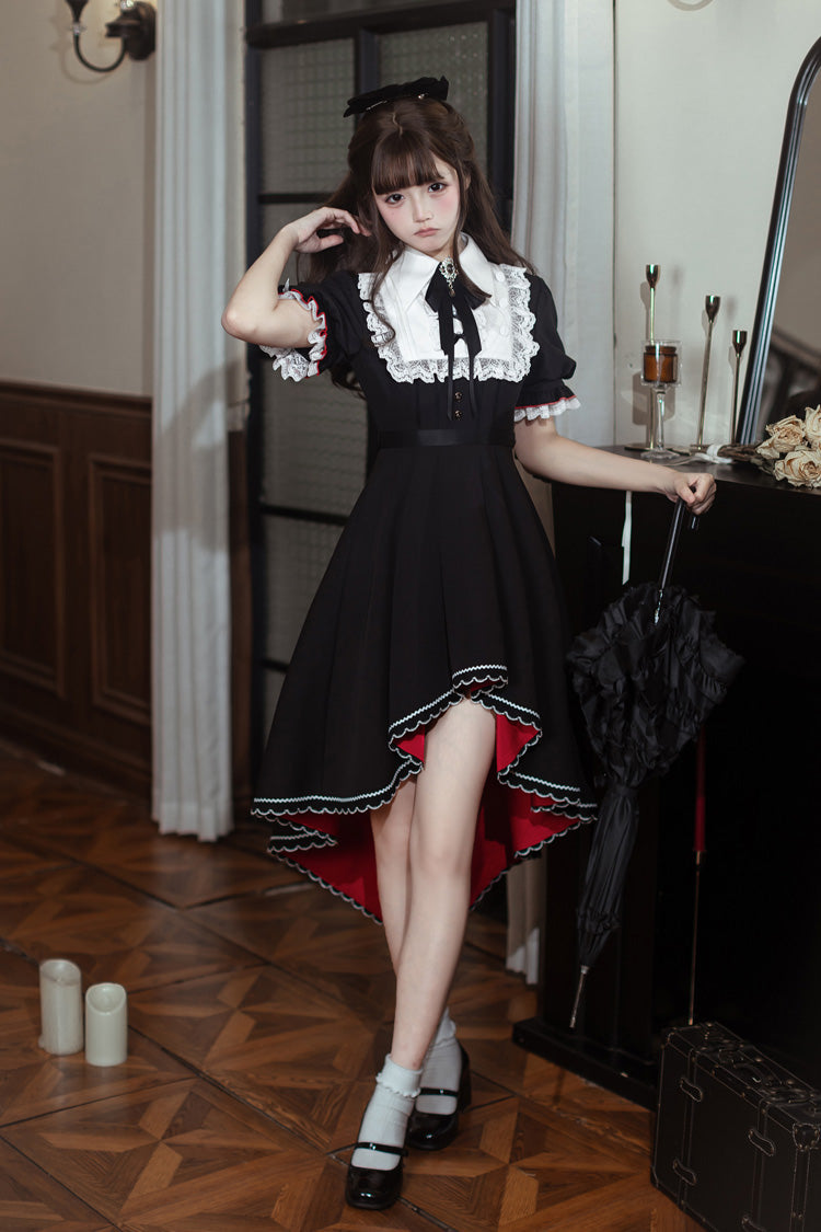 Rosalind - Gothic Maid Lolita Dress with Bow Tie - image 1