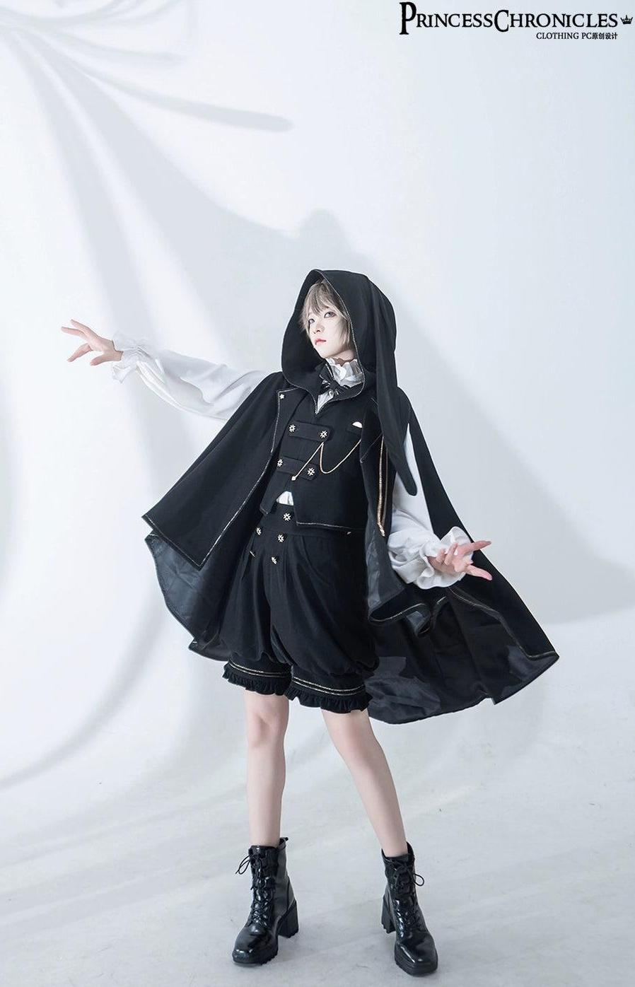 Desperate Bunny - Ouji Lolita Vest Shorts Set - image 1