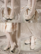 Elegant Lolita Bownot Retro High Heel Shoes - image 26