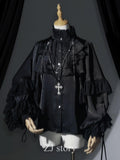 Dragon Bone Cemetery - Gothic Lolita Long Sleeve Blouse - image 2