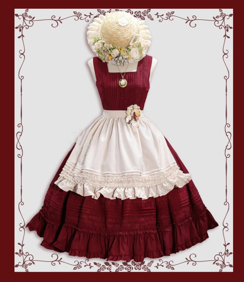 Nocturne Reminiscence - Elegant Lolita JSK Dress Multi-Wear Apron Dress Set - image 16