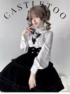Erosion Heart F-Type - Ouji Lolita Suit Black Velvet Shorts and Skirt - image 20