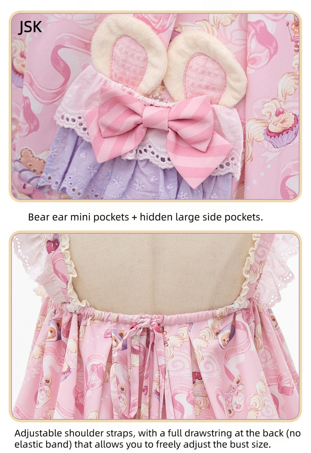Bear Cake Sweet Lolita OP, JSK and Accessories - image 6
