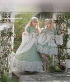 Toting Basil Plus Size Wedding Lolita Green Bridal JSK - image 6