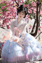 Peach Blossoms in Spring Fields - Qi Lolita JSK Dress in 3 Colors - image 21