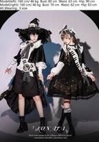 Black and White Sonata - Ouji Lolita Vest Suit and Vintage Lolita OP Dress - image 4