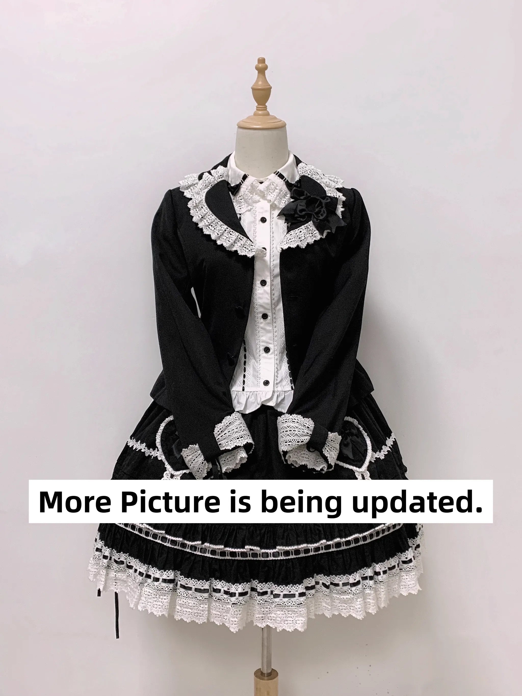Bunny's Wish - Old School Lolita Coat, Flounce Hem Skirt - image 22