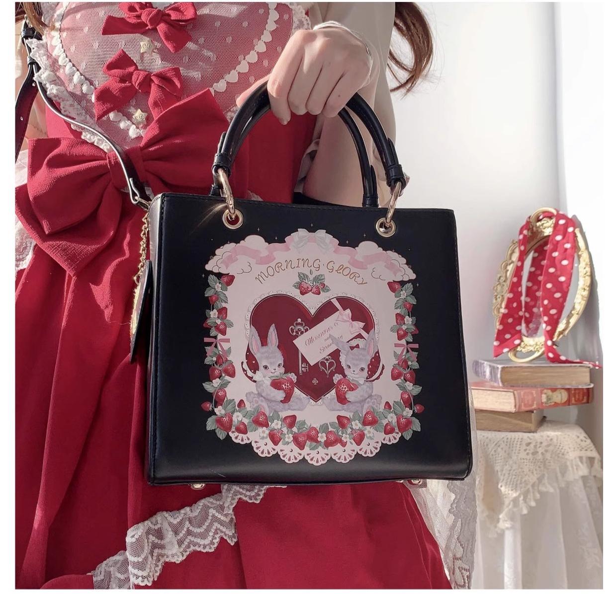 Retro Lolita Handbag PU Square Wedding Bag - image 2