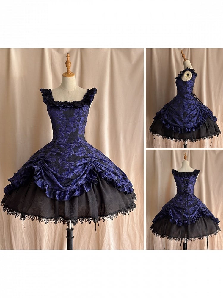 Purple Lace Trim JSK Gothic Lily - Miss Point - image 1
