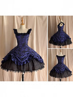 Purple Lace Trim JSK Gothic Lily - Miss Point - image 1