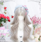 Moon Sinking - Elegant Lolita Long Curly Greige Wig - image 6