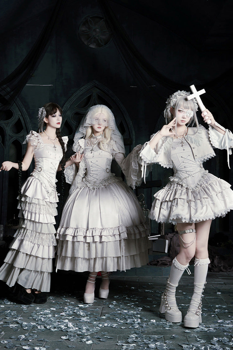 Bionic Doll - Gothic Lolita Fishtail Skirt & Corset Full Set - image 20
