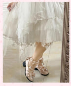 Fairy Godmothe - Preppy Style Flat Shoes Mid Heel Round Toe Lolita Shoes - image 20