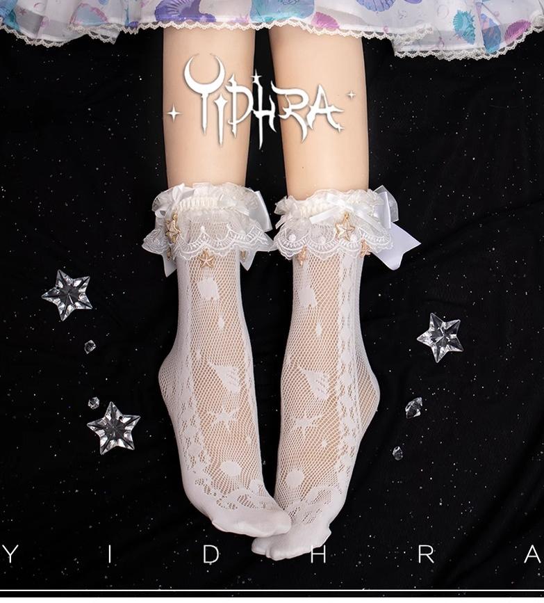 Lolita Ankle Socks and Detachable Starfish Sock Cuffs - image 3