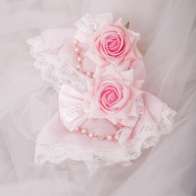 Dawn Wedding - Sweet Lolita Rose Headdress Accessories - image 13