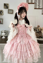 Sugar Girl Love Overture Sweet Lolita Tiered Ruffle JSK and Accessories - image 16