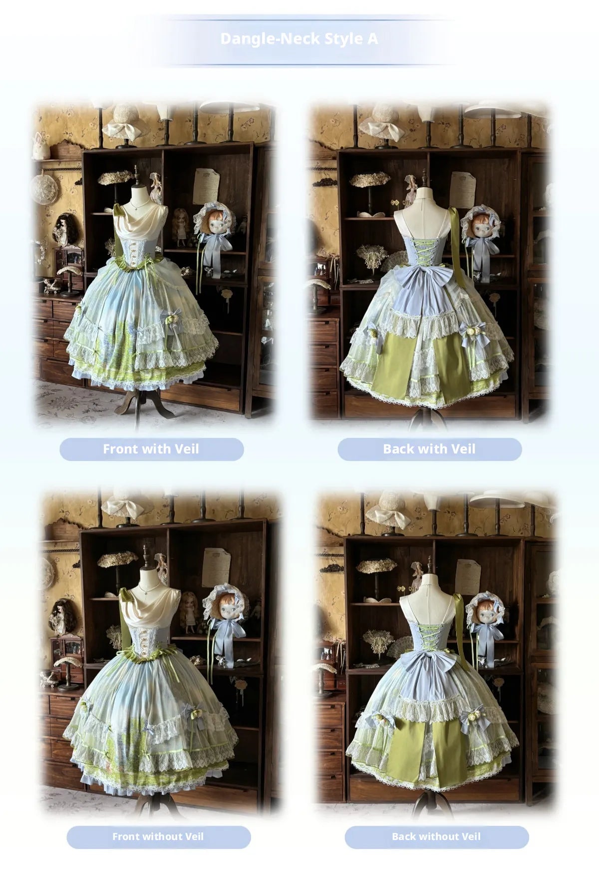 Giverny Spring Day - Elegant Fairy Lolita JSK Collection - image 11