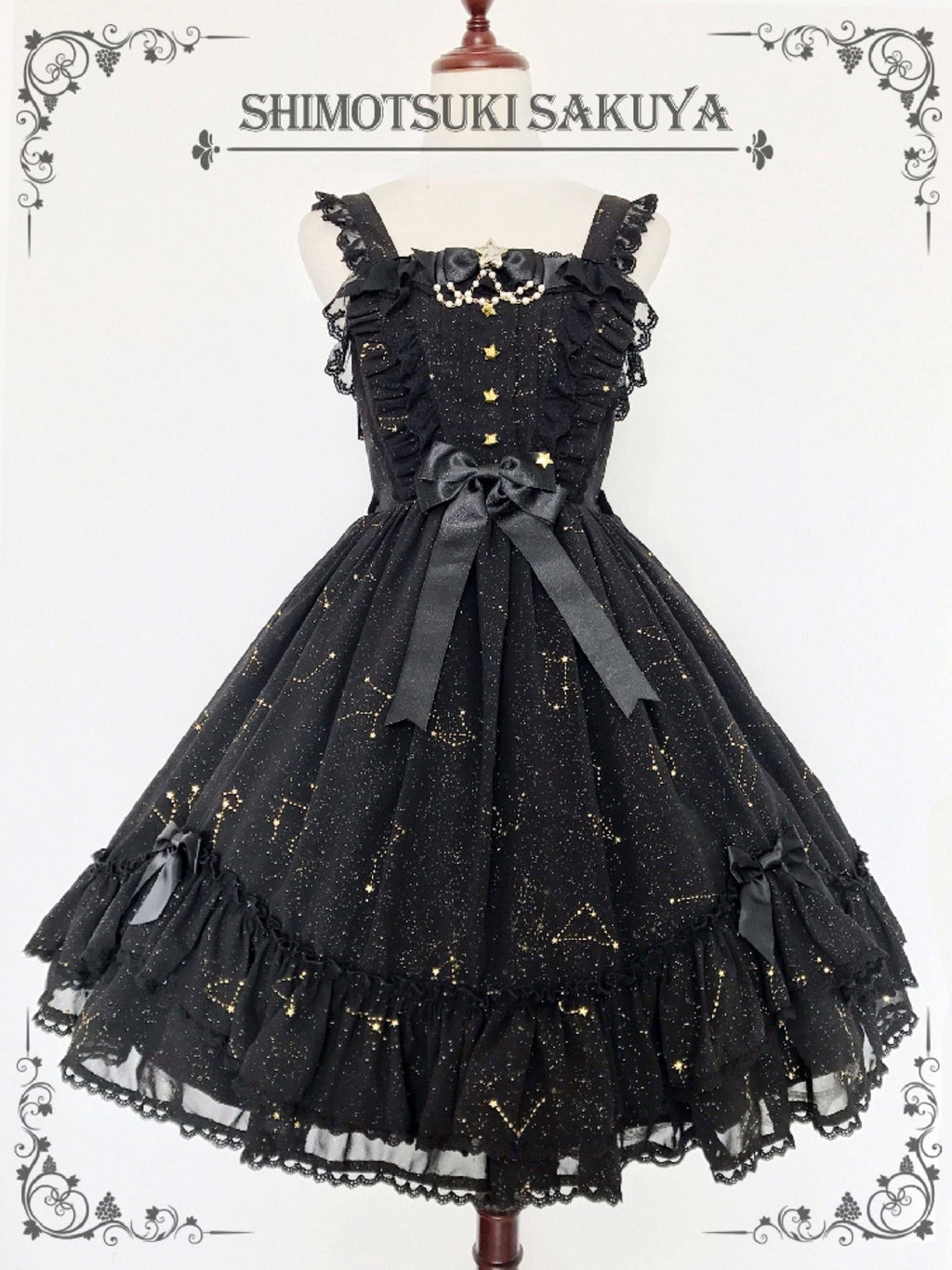 The Whisper of Stars - Gothic Constellation Lolita JSK - image 4