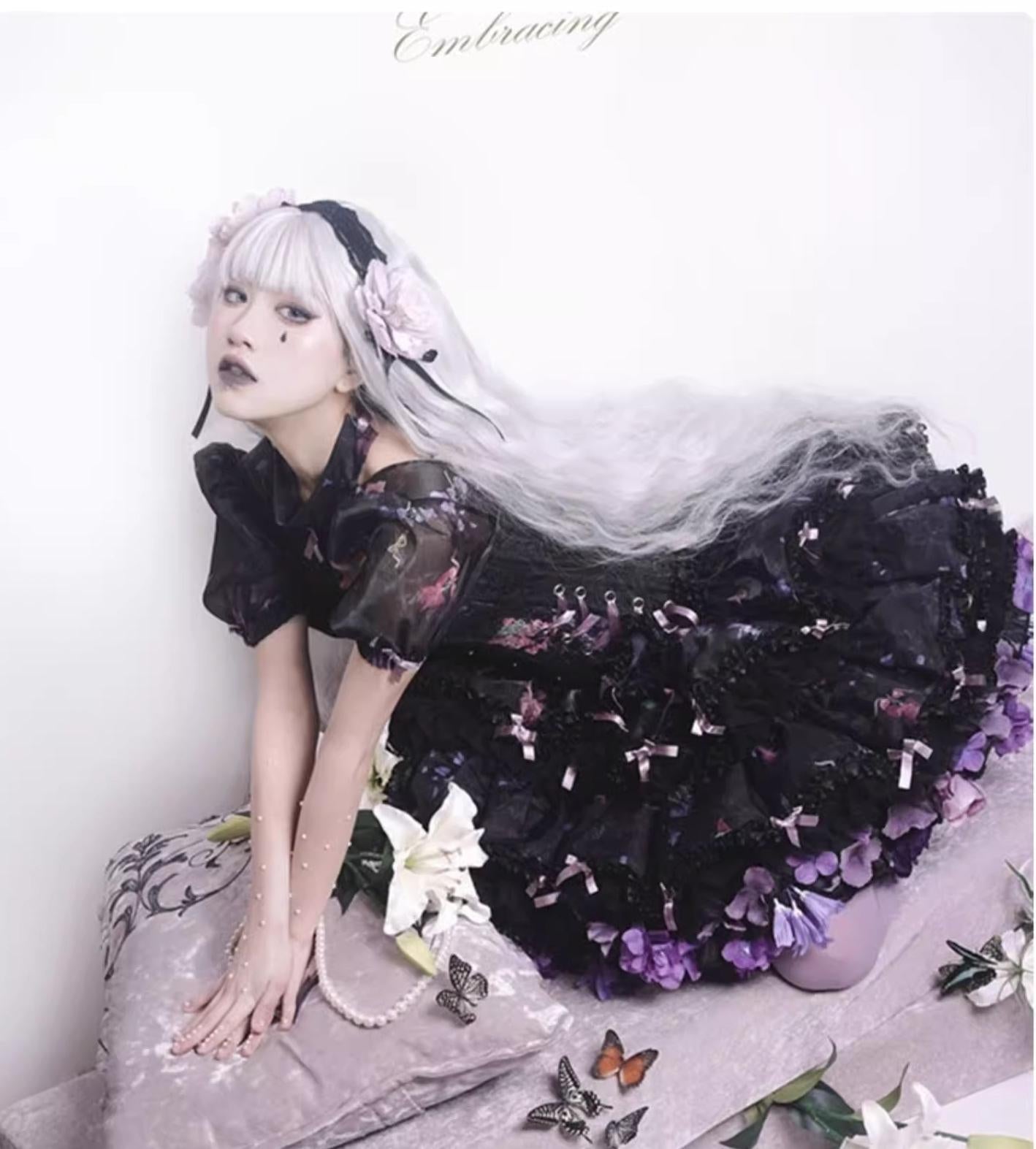 Floral Lolita Petticoat with Detachable Trim Collection - image 4