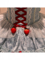 Mint Blue Idol Lolita Top and High-Waist Bubble Skirt Set - image 11
