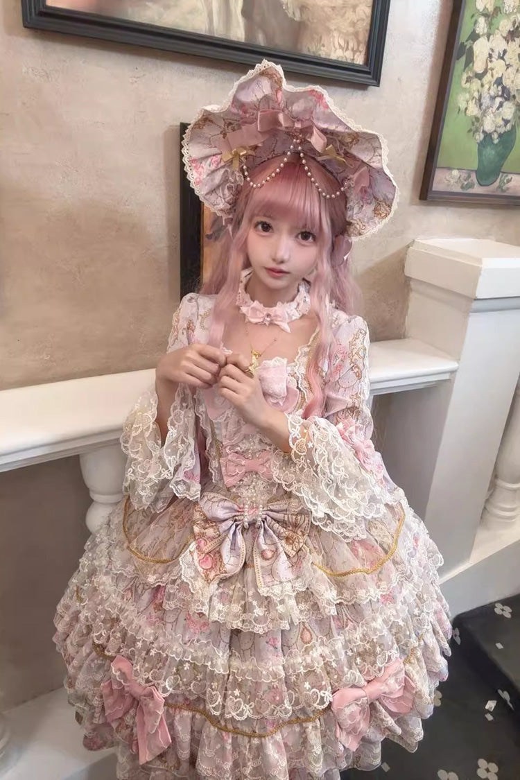Candlelight Elegance - Sweet Elegant Lolita OP Dress in Purple - image 12
