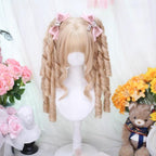 Retro Lolita Wig, Detachable Roman Curl Ponytails - image 1