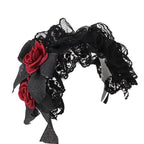 Gothic Black Lace Lolita KC Headwear - image 5
