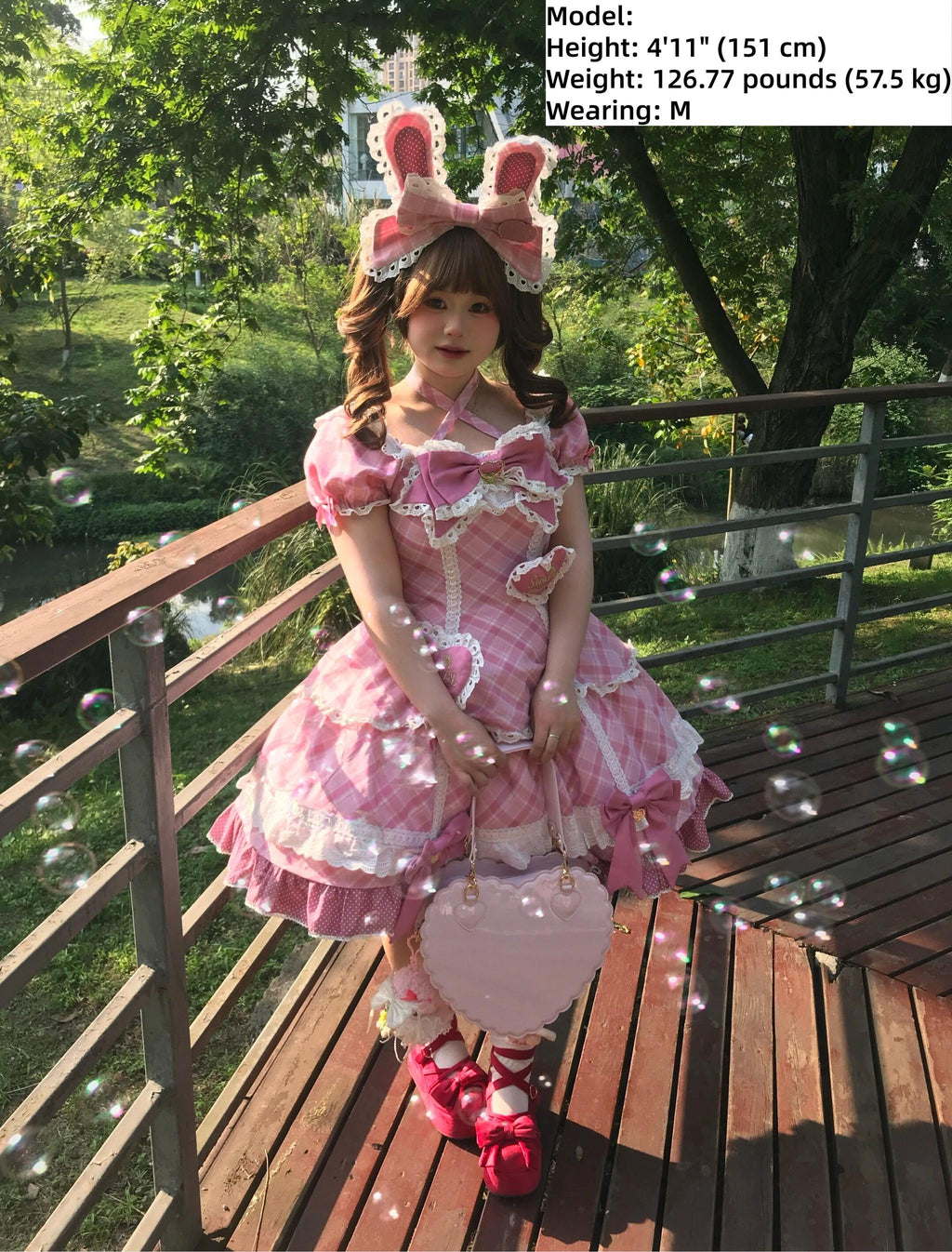 Shibuya Honey - Plus Size Sweet Lolita Plaid OP & JSK Dress - image 20