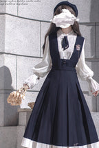 Classic College Elegant Lolita JSK Dress in Blue - image 9