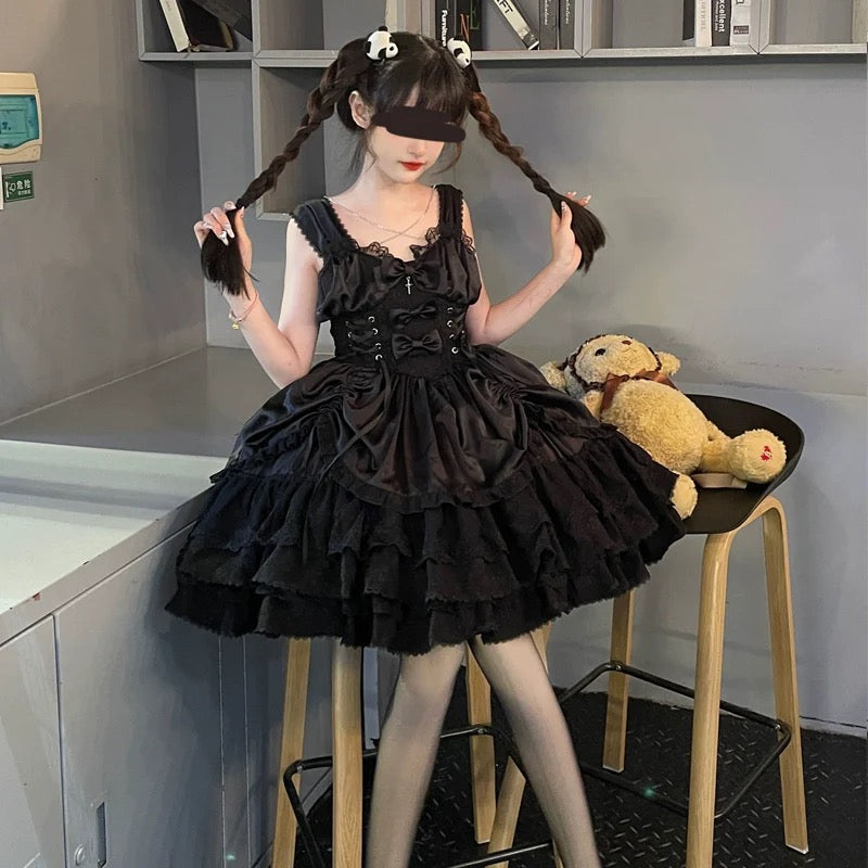 Cross Medal Gothic Lolita JSK & Bolero Set