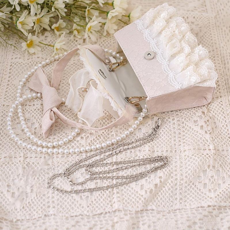 Elegant Lolita Handbag Ivory Tea Party Lolita Bag - image 3