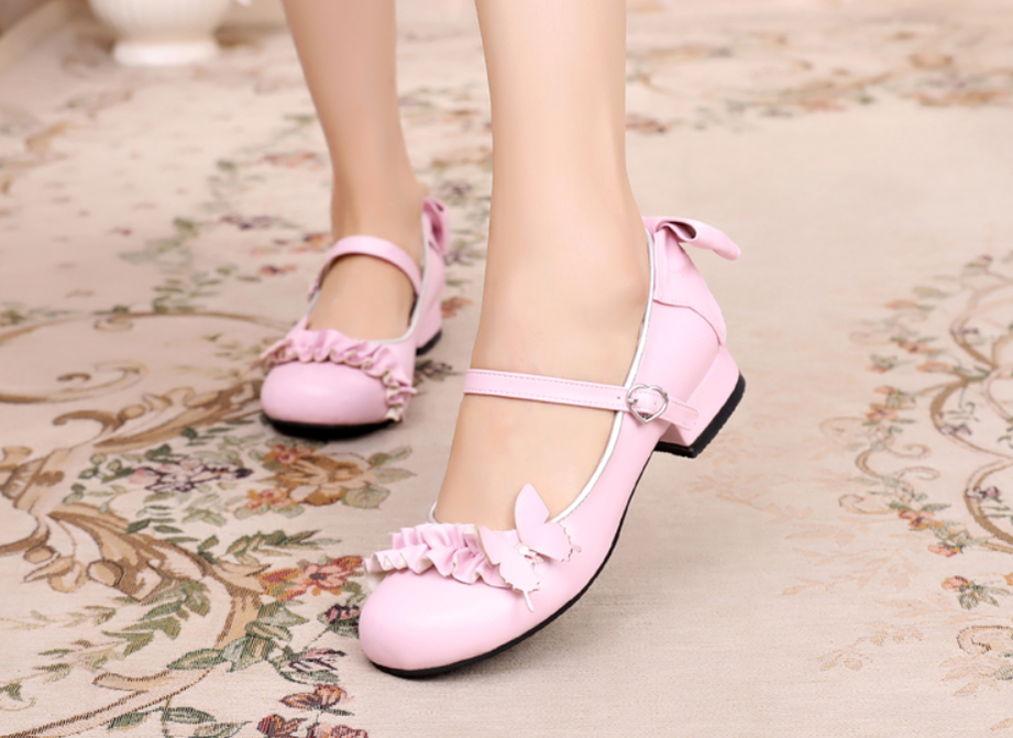 Stand Still and Don't Fly - Daily Sweet Lolita Round Toe Handmade Shoes - image 23