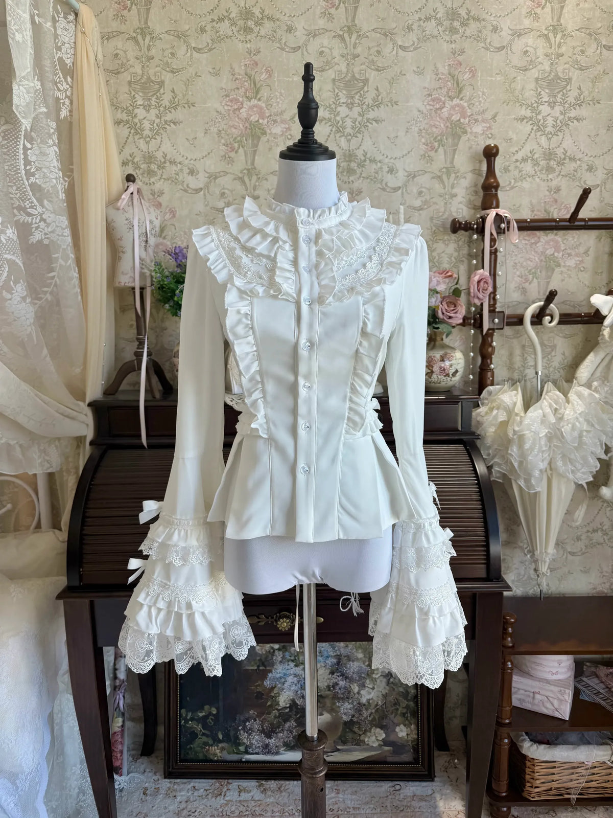 Temple Stained Glass Gothic Lolita JSK and Blouse Set - image 10