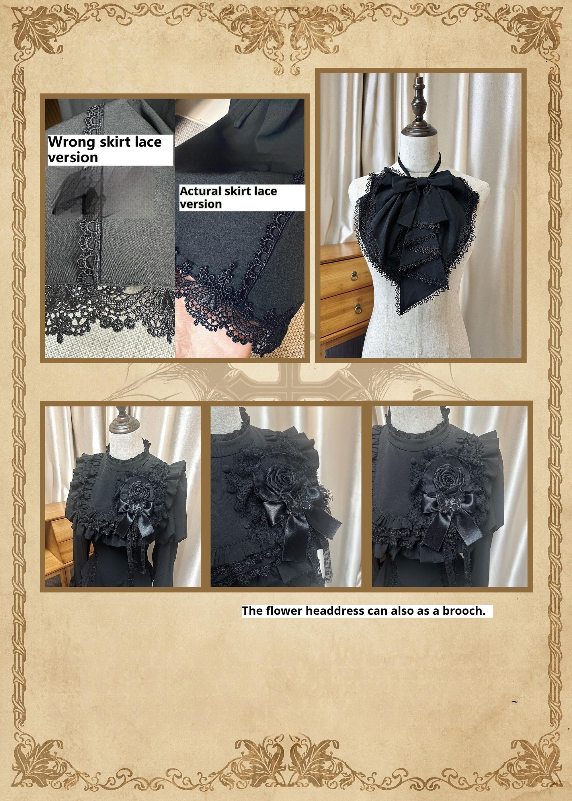 Gothic Fishbone Corset Lolita SK and Shirt Set - image 17