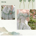 Toting Basil - Wedding Lolita Bolero, Necklace, Cuffs and Side Clip Collection - image 13
