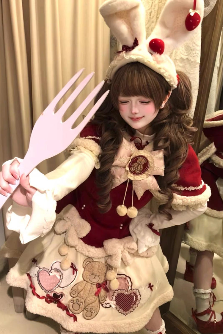 New Year - Sweet Lolita JSK, Skirt, Top and Rabbit-Ear Cloak Collection - image 5