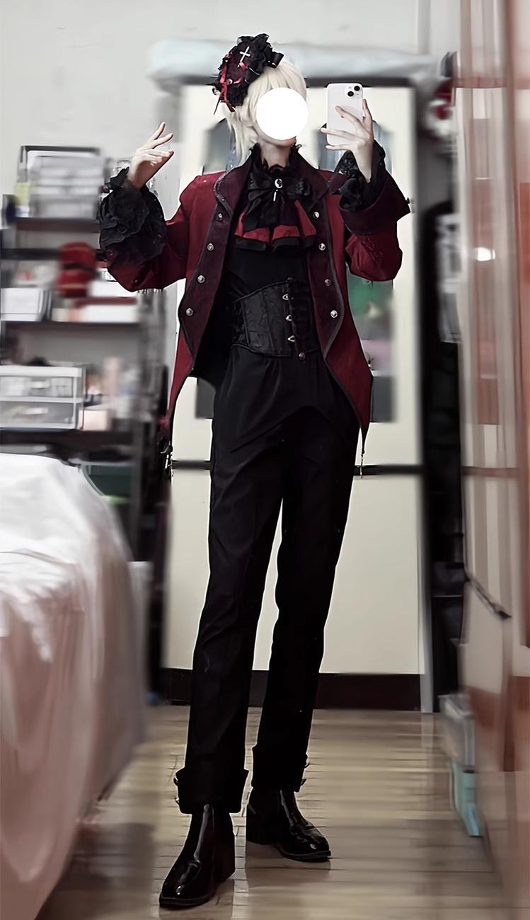 Coffin of Pilgrimage - Medieval European Ouji Lolita Shirt & Pants Suit - image 26
